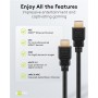 GOOBAY καλώδιο HDMI 80104 με Ethernet, soft, 4K/60Hz, 18 Gbps, 3m, μαύρο