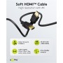 GOOBAY καλώδιο HDMI 80104 με Ethernet, soft, 4K/60Hz, 18 Gbps, 3m, μαύρο