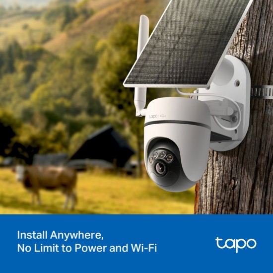 TP-LINK smart ηλιακή κάμερα Tapo C615G KIT, 2K/3MP, 4G, IP65, V1.0