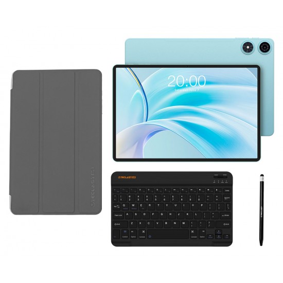 TECLAST tablet P50 με πληκτρολόγιο/στυλό αφής/θήκη, 11", 4/128GB, 4G, Android 15, 7000mAh, μπλε