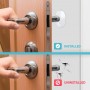 HOME USE στοπ πόρτας HUH-0263, αυτοκόλλητο, PU πλαστικό, 40x8mm, διάφανο, 4τμχ