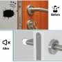 HOME USE στοπ πόρτας HUH-0264, αυτοκόλλητο, PU πλαστικό, 25x10mm, διάφανο, 12τμχ