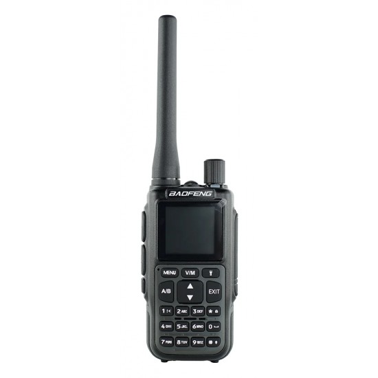 BAOFENG ασύρματος πομποδέκτης MINI-5, UHF/VHF, 5W/2W, μαύρος