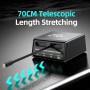 POWERTECH σταθμός φόρτισης PT-1623, USB/3x USB-C/2x USB-C καλώδια, GaN, 160W, μαύρος