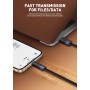 LDNIO καλώδιο Lightning σε USB LS242i, flat, 30W, 480Mbps, 2m, μαύρο