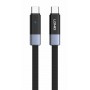 LDNIO καλώδιο USB-C LC242c, flat, 65W, 480Mbps, 2m, μαύρο