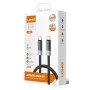 LDNIO καλώδιο USB-C LC242c, flat, 65W, 480Mbps, 2m, μαύρο