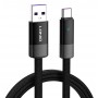 LDNIO καλώδιο USB-C σε USB LS242Q, flat, 100W, 480Mbps, 2m, μαύρο