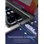 LDNIO καλώδιο USB-C σε USB LS242Q, flat, 100W, 480Mbps, 2m, μαύρο