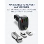 LDNIO FM transmitter & φορτιστής C704Q, USB-C/2x USB, 36W, Bluetooth, μαύρο
