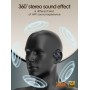 LDNIO earphones με θήκη φόρτισης T07, OWS Bone Conduction, 15mm, 60/500mAh, μαύρα