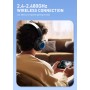 LDNIO headphones H01, ασύρματα & ενσύρματα, 40mm, 1000mAh, ANC, μαύρα