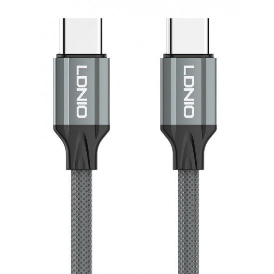 LDNIO καλώδιο USB-C iP-441c, 65W, 480Mbps, 1m, γκρι