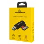 POWERTECH card reader PT-1605 για SD & micro SD, USB 3.0, 5Gbps, μαύρο