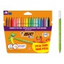 BIC σετ χρωματιστών μαρκαδόρων Kid Couleur, ultra washable, 18τμχ