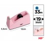 MP βάση κολλητικής ταινίας PA528P, 19mm x 33m, διάφορα χρώματα, 1τμχ