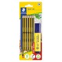 STAEDTLER σετ ξύλινα μολύβια με μαρκαδόρο υπογράμμισης Noris 120-BK12P1, εξάγωνα, ΗB, 13τμχ
