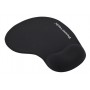 POWERTECH mouse pad PT-1611 με στήριγμα καρπού, 23x19x1.8cm, μαύρο