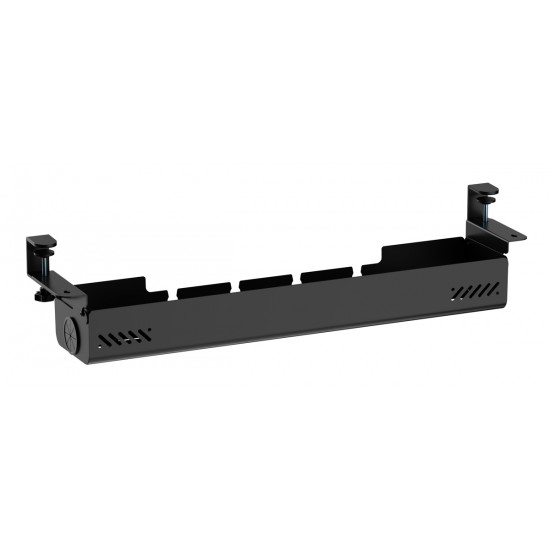BRATECK cable management γραφείου CC11-22-2, μεταλλικό, 894x167x196mm, μαύρο