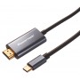 POWERTECH καλώδιο USB-C σε HDMI PTR-0210, 4K/30Hz, 10 Gbps, 2m, μαύρο