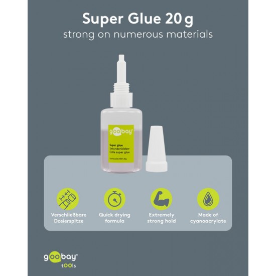GOOBAY κόλλα Super Glue 77012, 20g