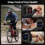 KOSPET smartwatch TANK M4, heart rate, 1.96" AMOLED, GPS, 10 ATM & IP69K, μαύρο