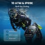 KOSPET smartwatch TANK M4, heart rate, 1.96" AMOLED, GPS, 10 ATM & IP69K, μαύρο