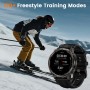 KOSPET smartwatch TANK T4C, heart rate, 1.5" AMOLED, GPS, 5 ATM & IP69K, με φακό, μαύρο