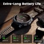KOSPET smartwatch TANK T4C, heart rate, 1.5" AMOLED, GPS, 5 ATM & IP69K, με φακό, μαύρο