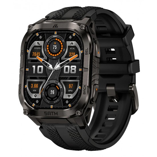 KOSPET smartwatch TANK M4C, heart rate, 1.96" AMOLED, GPS, 5 ATM & IP69K, με φακό, μαύρο