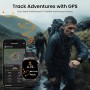 KOSPET smartwatch TANK M4C, heart rate, 1.96" AMOLED, GPS, 5 ATM & IP69K, με φακό, μαύρο