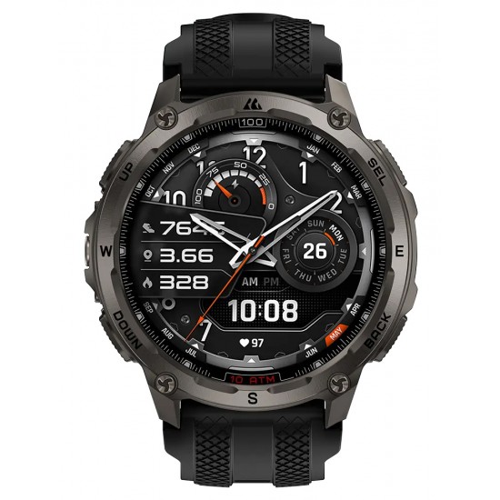 KOSPET smartwatch TANK T4, heart rate, 1.43" AMOLED, GPS, 10 ATM & IP69K, μαύρο