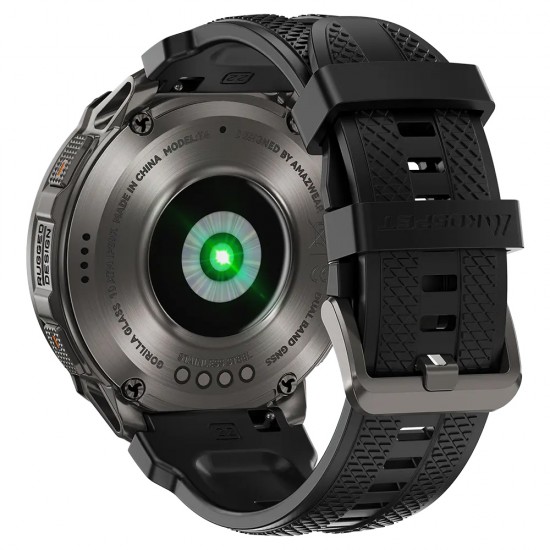 KOSPET smartwatch TANK T4, heart rate, 1.43" AMOLED, GPS, 10 ATM & IP69K, μαύρο