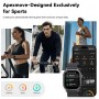 KOSPET smartwatch Pulse, heart rate, 1.96" AMOLED, IP68, μαύρο