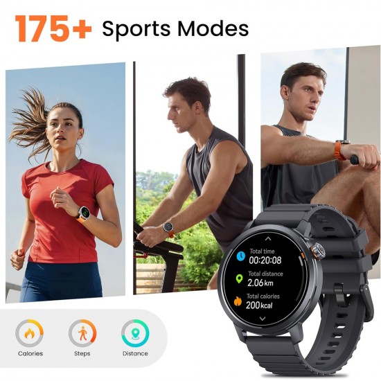 KOSPET smartwatch Orb, heart rate, 1.43" AMOLED, IP68, μαύρο