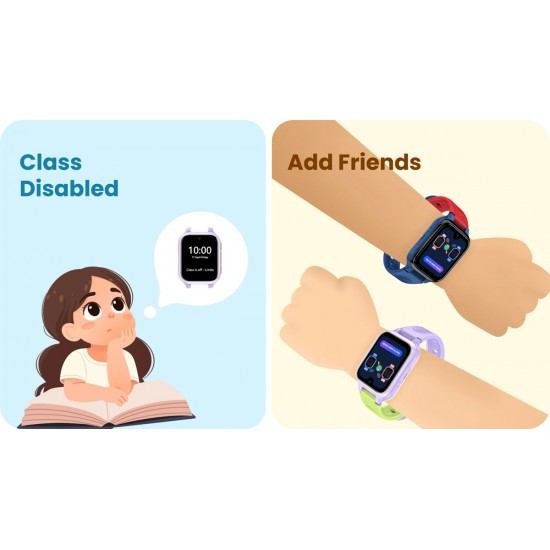 LAGENIO GPS smartwatch για παιδιά K9, 1.78" AMOLED, με κάμερα, 4G, IP68, μπλε