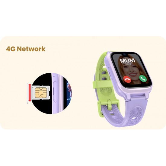LAGENIO GPS smartwatch για παιδιά K9, 1.78" AMOLED, με κάμερα, 4G, IP68, μπλε