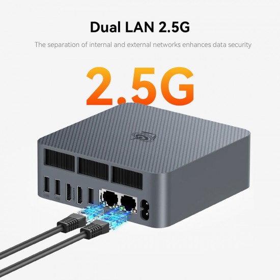 BEELINK mini PC EQR7, AMD Ryzen 7 7735U, 16GB, 500GB M.2, Windows 11 Pro