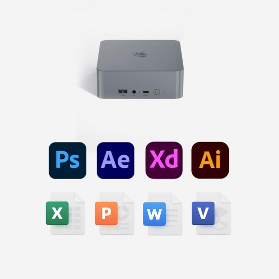 BEELINK mini PC EQR7, AMD Ryzen 7 7735U, 16GB, 500GB M.2, Windows 11 Pro