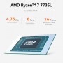 BEELINK mini PC EQR7, AMD Ryzen 7 7735U, 16GB, 500GB M.2, Windows 11 Pro