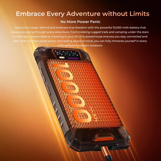 OUKITEL smartphone WP58 Pro, 6.7", 8/512GB, 5G, 10000mAh, IP68/IP69K/MIL-STD-810H, πράσινο