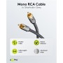 GOOBAY καλώδιο ήχου RCA σε RCA 65298, 5m, μαύρο/ασημί