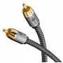 GOOBAY καλώδιο ήχου RCA σε RCA 65298, 5m, μαύρο/ασημί