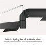 POWERTECH βάση γραφείου για 2x οθόνες PT-1628, 17-32", έως 9kg