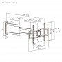 BRATECK επιτοίχια βάση τηλεόρασης LPA95-465XL, 37-86", έως 50kg, full motion