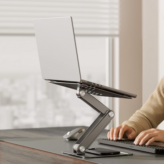 BRATECK μεταλλική βάση για laptop LPS09-02, 11~17", foldable, γκρι