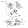 BRATECK μεταλλική βάση για laptop LPS09-02, 11~17", foldable, γκρι