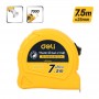 DELI μετροταινία DL270725L με κλείδωμα & clip ζώνης, 7.5m x 25mm