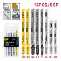DELI σετ λάμες σέγας DH-QJT015-EH1 για μέταλλο & ξύλο, 15τμχ