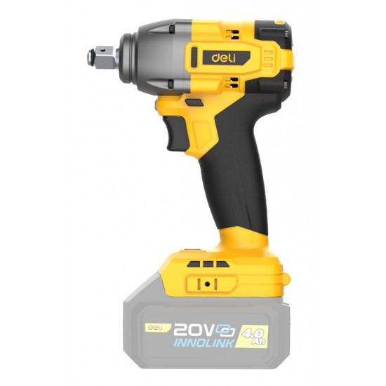 DELI κρουστικό μπουλονόκλειδο μπαταρίας DC235Z, Brushless, 20V, 480N.m, 1/2"